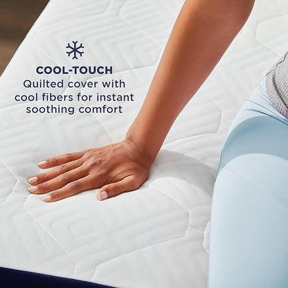 Sleep Innovations Marley Hybrid 10 Inch Cooling Gel Memory Foam and Innerspring Coil Mattress, Queen Size, Bed in a Box, Medium Firm Advanced Support