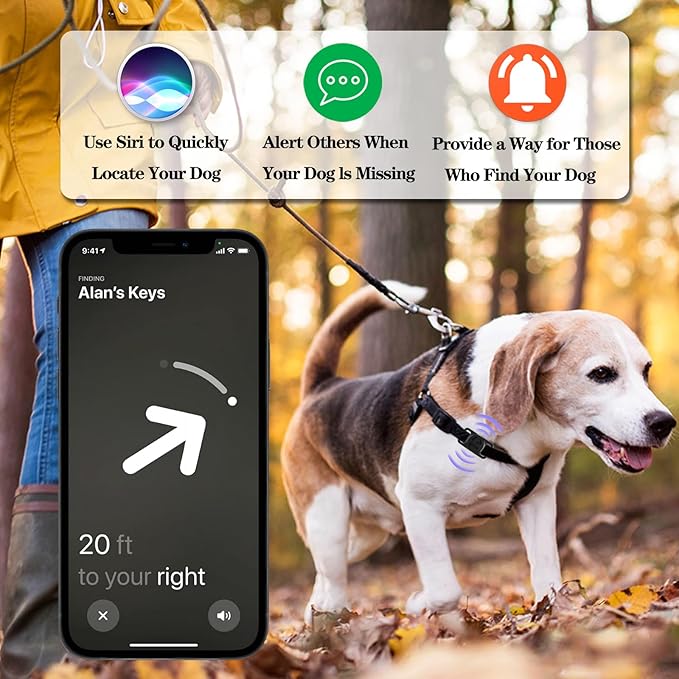 2 Pack Waterproof AirTag Dog Collar Holder Compatible with Apple AirTag, Silicone Hidden Loop Holder for Airtag Tracker, Anti-Lost Dog Collar Air Tag Accessories(Black,Black)-Mewly Pet