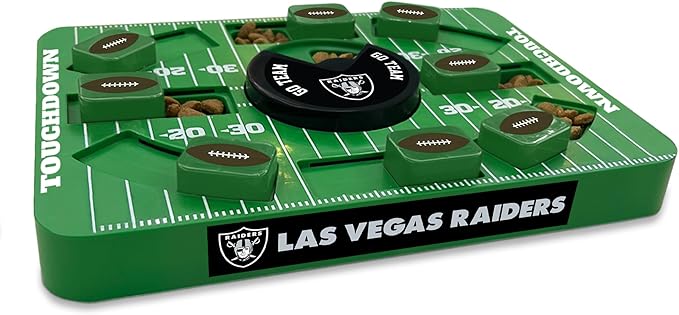 Pets First NFL Las Vegas Raiders Large Puzzle Toy - New Large Size, Interactive Treat Toy, Dog Slow Feeding Puzzle-Mewly Pet