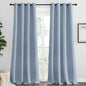 NICETOWN Vintage Blue Blackout Curtains 96 inches Length for Living Room, 2 Panels, 55" Wide, Thermal Insulated Long Drapes for Large Window