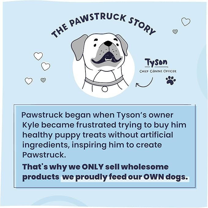 Pawstruck All-Natural 7" Bully Sticks for Dogs - Long Lasting, Rawhide-Free, Low Odor & Grain-Free Dental Chew Treat - Healthy Single Ingredient, 100% Real Beef - 1 lb Bag-Mewly Pet