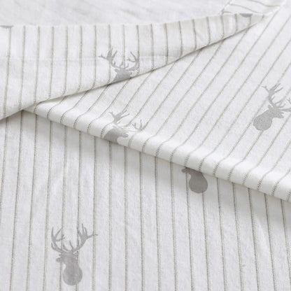 Eddie Bauer - King Sheets, Cotton Flannel Bedding Set, Brushed For Extra Softness, Cozy Home Decor (Deer Lodge, King)