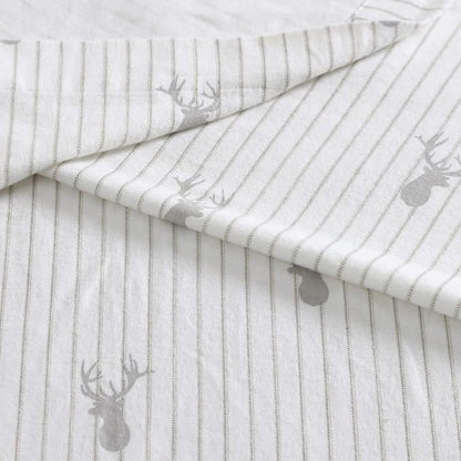 Eddie Bauer - Twin Sheets, Cotton Flannel Bedding Set, Brushed For Extra Softness, Cozy Home Decor (Deer Lodge, Twin)