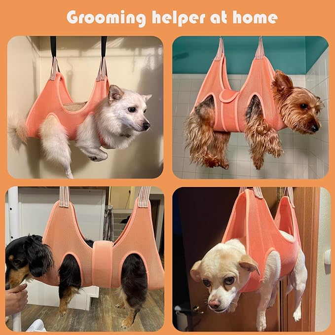 Guzekier Dog Grooming Hammock Harness for Dogs, Dog Nail Clipper-Mewly Pet
