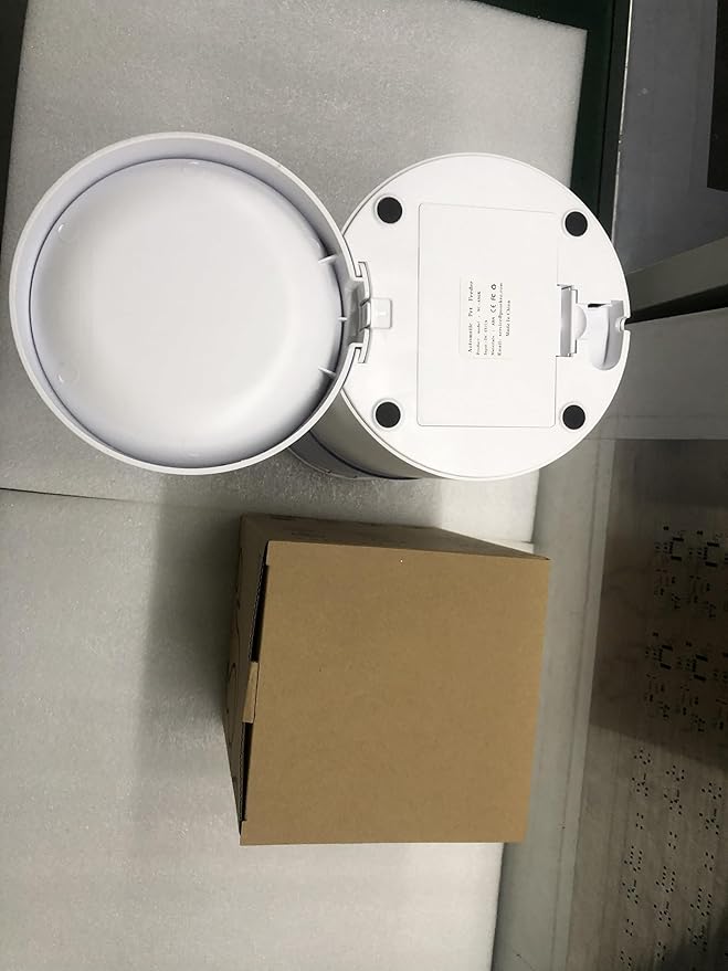 Automatic Cat Feeder Food Dispenser: 4L Timed Small Dog Dry Food Dispenser with 10s Voice - Distributeur Nourriture Chat Hund Programmable - Auto Pet Feeder with 1-6 Meals White-Mewly Pet