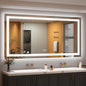 Led Lighted Mirror for Bathroom Wall 72X36, Large Vanity Mirror with Lights, Dimmable, Anti-Fog, ETL Listed (Front lit and Backlit)