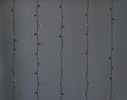 Brite Star 100 Count Mini String Christmas Lights, Purple - 22 feet Indoor/Outdoor Christmas Tree Lights with Green Wire (Set of 2)