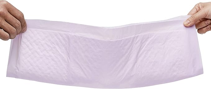 Amazon Basics Cat Pee Pads, 80 Count, Universal Fit for Litter Box, Odor Control with Fresh Scent, White/Purple-Mewly Pet
