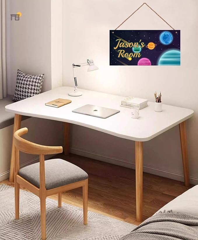 Personalized Fantasy Decor for Boys Room Outer Space Theme Room Decor for Little Man Cave,Stars Wall Art Decor for Kids Room Boys Bedroom Comet Nursery Playroom