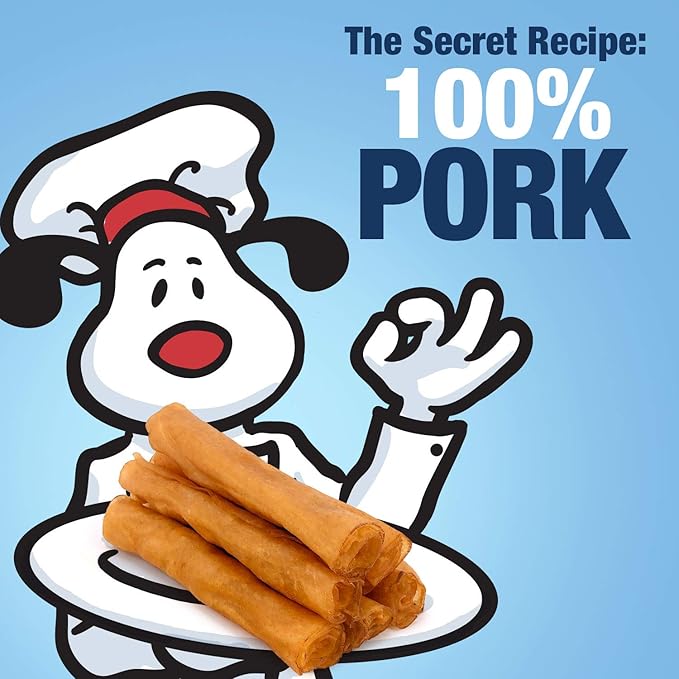 ValueBull USA Pig Skin Retriever Rolls, 6 Inch, Smoked, 25 Count - Premium USA Pork Hide Dog Chews, One-Piece, Easy Digestion, High Protein-Mewly Pet