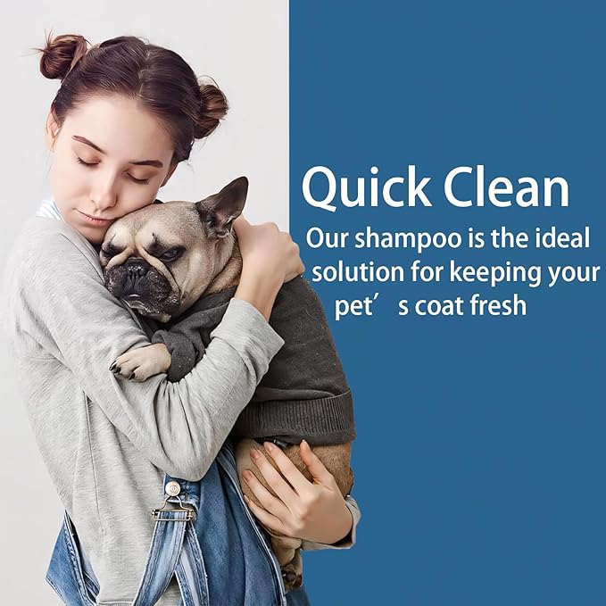 Pet Steam Brush Spray Refill for Dogs & Cats – Concentrated Waterless Shampoo, 3-in-1 Grooming Spray Comb Mist, 1*Shampoo(Steam Brush not Included)-Mewly Pet