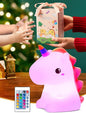 One Fire 【Unicorns Gifts for Girls】 Unicorn Night Light for Kids, 16 Colors & Remote Control Baby Night Light, Rechargeable Unicorn Lamp Girls Night Light, Cute Gifts for Kids Gifts Teen Girl Gifts