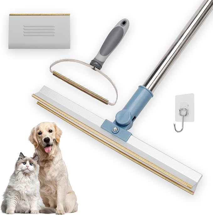 Pet Hair Remover, Dog Cat Hair Remover, Portable Carpet Scraper, Fuzz Rollers Hairball Shaver Brush for Carpets, Car Mat, Couch, Pet Bed, Furniture-Mewly Pet