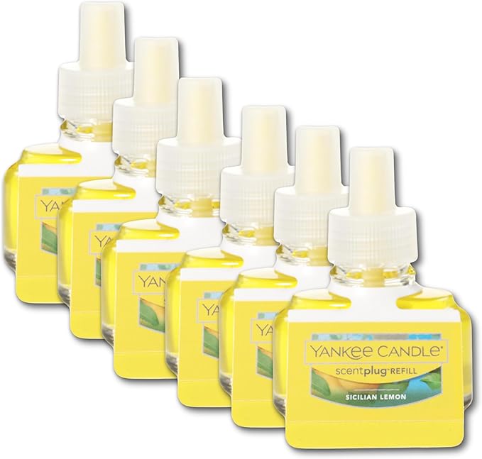 Yankee Candle ScentPlug Refill, Sicilian Lemon (Pack of 6)