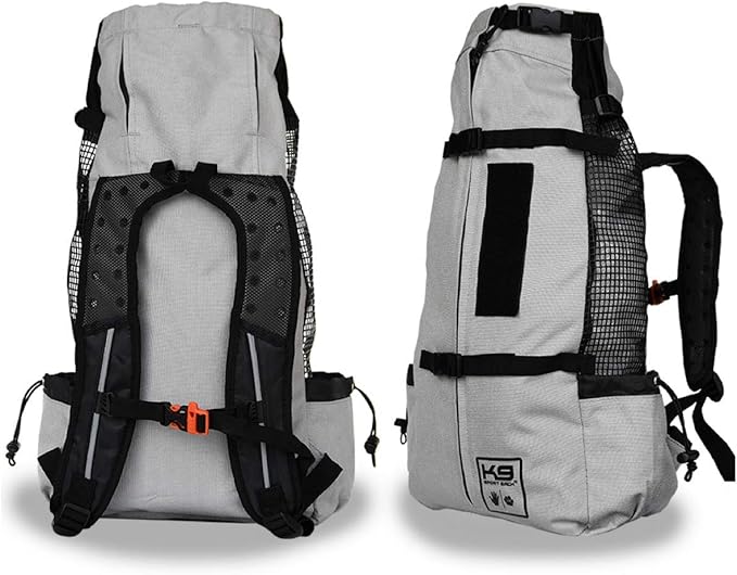 K9 Sport Sack Air 2 - Medium, Light Grey - Ideal for Dogs with 17-19” Back Length - Durable, Breathable Backpack-Style Carrier - Perfect for Walks, Short Hikes & Public Transportation-Mewly Pet