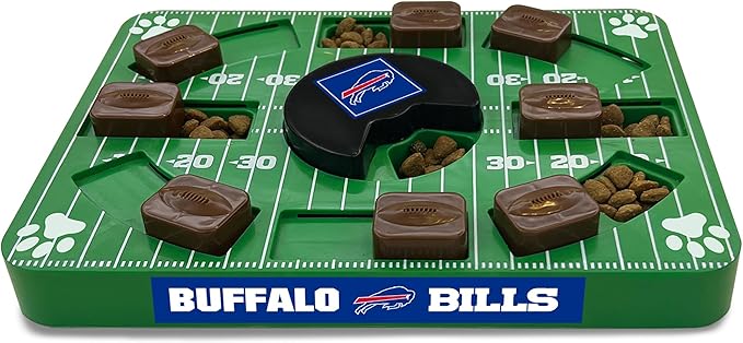 Pets First NFL Buffalo Bills Puzzle Toy, Puzzle Treat Dog Toy, Interactive Dog Treat Toy, Dog Puzzle-Mewly Pet