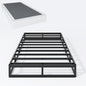 Box Spring Twin XL 7 Inch Metal Box Springs Twin XL Size Basics Bed Base, Mattress Foundation,Black Heavy Duty Structure with Cover, No Noise,Easy Assembly