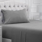 Mellanni Twin XL Sheets Set - 3 PC Iconic Collection Bedding - Hotel Luxury, Extra Soft, Cooling Bed Sheets - Wrinkle, Fade, Stain Resistant (Twin Extra Long, Striped Gray/Silver)