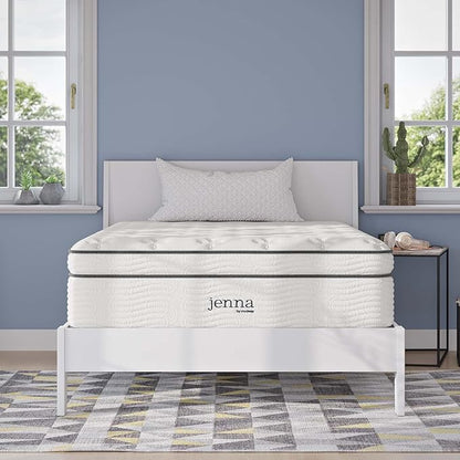 Modway Jenna 14” Innerspring and Memory Foam Full Mattress With Individually Encased Coils