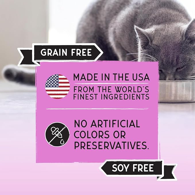 Blackwood Bounty Dry Cat Food, Red Meat Recipe for All Life Stages, 10 Pound Bag, High Protein, Grain Free-Mewly Pet