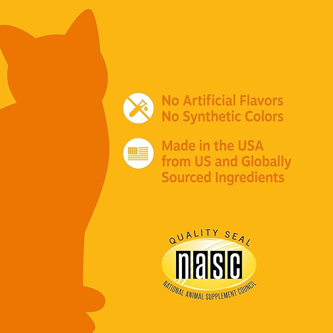 Zesty Paws Calming Chews for Cats - Composure & Relaxation for Everyday Stress & Separation - with Ashwagandha, Organic Chamomile, L-Theanine & L-Tryptophan – Bacon - 60 Count - Cat-Mewly Pet