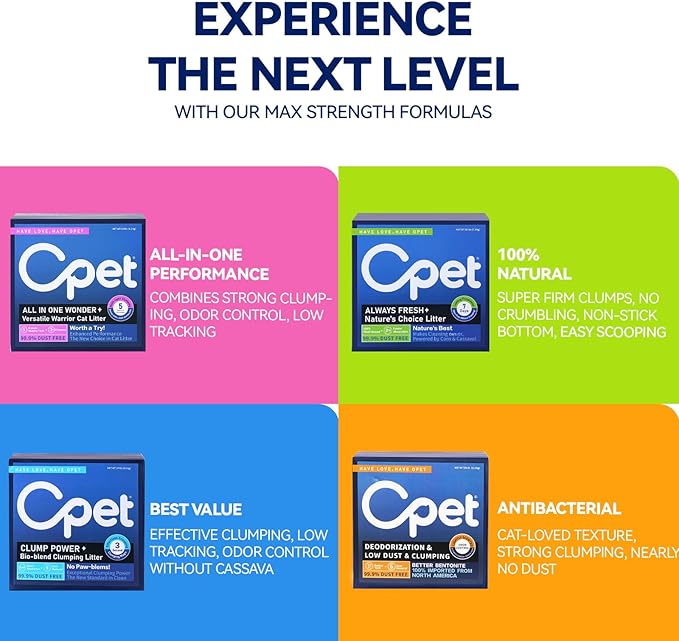 OPET Tofu Mixed Mixed Cat Litter - 36 LBS, Natural Sustainable Ingredients Quick Clumping Cat Litter, Flushable, Superior Odor Control, 99.9% Dust Free Kitty Litter (36 pounds, Fresh)-Mewly Pet