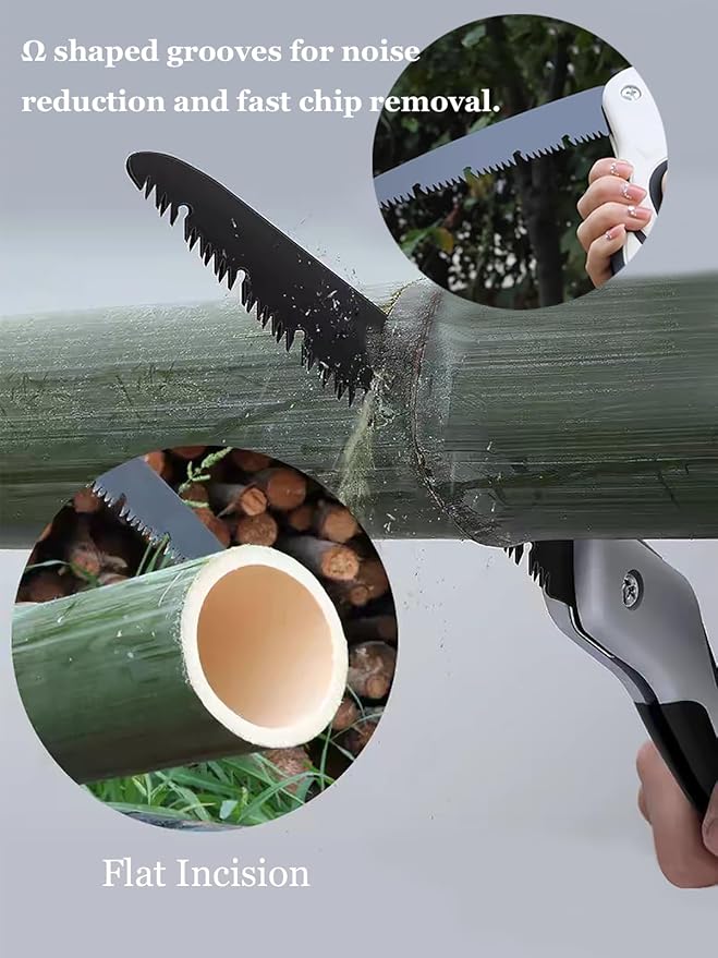 4 Piece Gardening Scissors Folding Saw and Pruner Set Sharp Hand Garden Clippers Set with Folding Pruner Saw-Mewly Pet