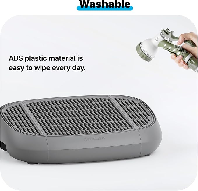 Neakasa Cat Pedal Step Stool with Filter Function, Easy to Clean Cat Litter Tray for M1 Open Top Self-Cleaning Litter Box-Mewly Pet