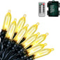 Christmas Lights, Battery Operated String Lights 18ft 50 LED Mini String Lights, Waterproof Lights with Remote Timer 8 Modes, Indoor Outdoor Garden Party Wedding Xmas Tree Decoration, Warm White