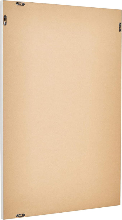 Amazon Basics Rectangular Wall Mount Mirror 24" x 36", Standard Trim, White