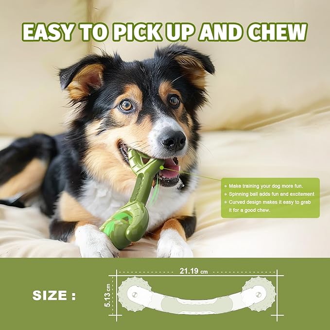 Indestructible Dog Toys for Aggressive Chewers - Heavy Duty Chew Proof Durable Toy for Large Breed Dogs, Interactive Tough Nylon Bone for Boredom Relief & Mental Stimulation-Mewly Pet