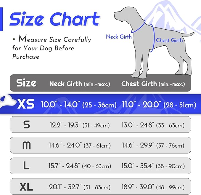 Eagloo Small Dog Harness No Pull, Service Vest with Reflective Strips and Control Handle, Adjustable and Comfortable for Easy Walking, No Choke Pet Harness with 2 Metal Rings, Blue, XS-Mewly Pet