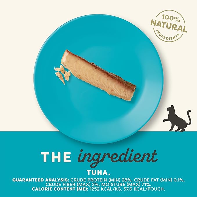 Applaws Natural Cat Treats, Grain-Free, High-Protein Whole Tuna Loins, Single-Ingredient Healthy Snack for Cats (12 x 1.06 oz Loins)-Mewly Pet