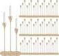 Gold Candlestick Holders Bulk, Decorative Taper Candle Holder for Candlesticks Vintage Gold Candle Sticks Holders for Christmas Wedding Dinner Table Centerpiece Decor (Set of 54)