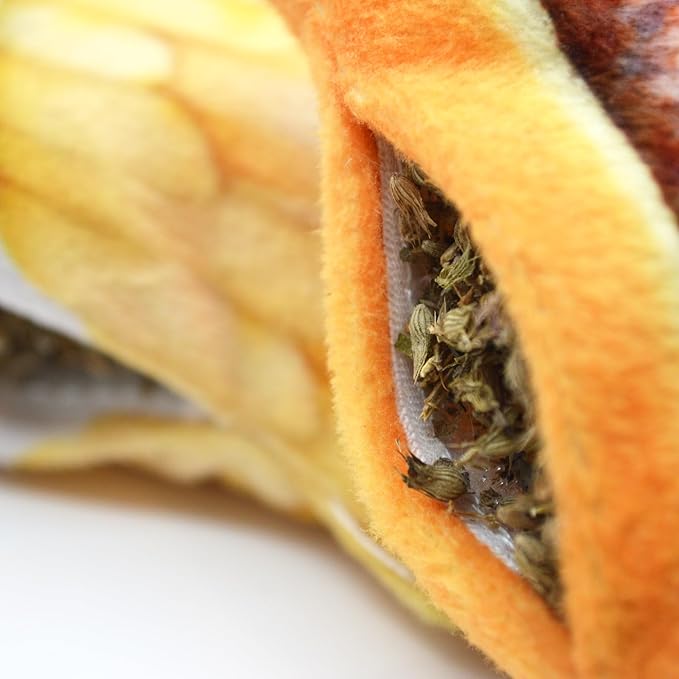 Meowijuana Refillable Cat Toys | Get Hungry - Burger and Fries Catnip Toys | Includes Potent Hand Harvested Catnip Grown in North America | Promotes Play and Cat Health-Mewly Pet