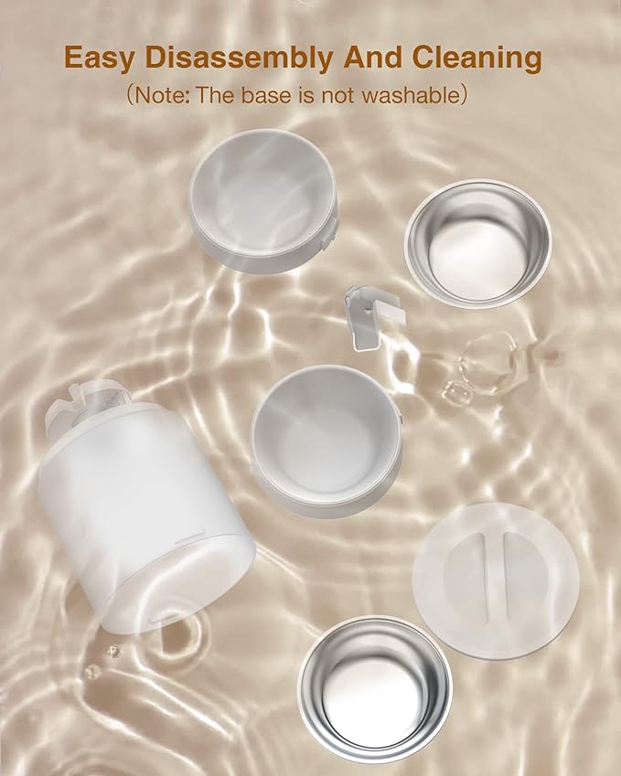 Automatic Cat Feeder for 2 Cats - Cat Food Dispenser with Double Bowls 6L, 10S Voice Recorder Programmable Timed Cat Feeder up to 6 Meals per Day-Mewly Pet