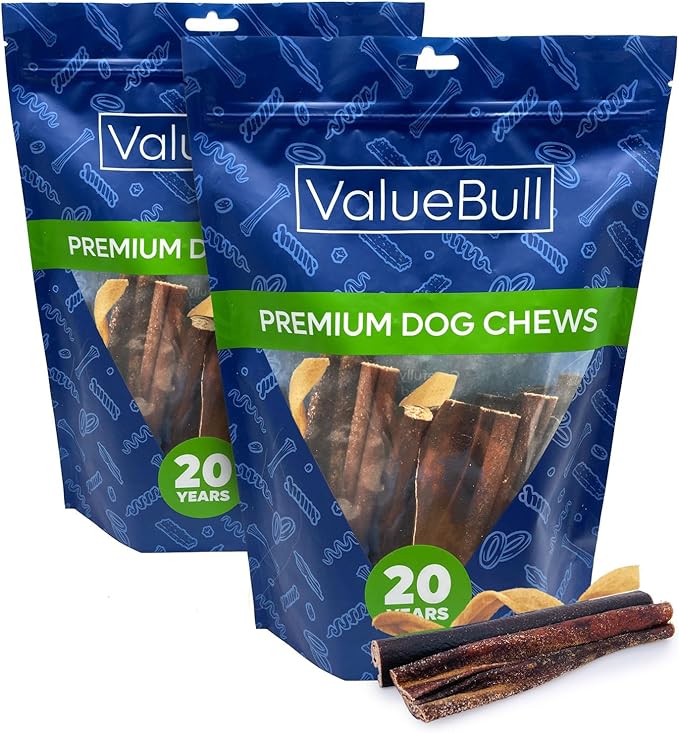 ValueBull Collagen Sticks for Dogs, Varied Shape & Size Chews, Natural Long-Lasting Dog Treats, 2 Pound - Supports Joints, Skin & Coat with Chondroitin & Glucosamine-Mewly Pet