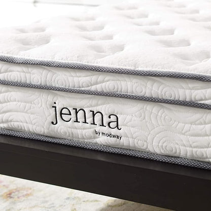 Modway Jenna 8” Innerspring and Memory Foam King Mattress With Individually Encased Coils