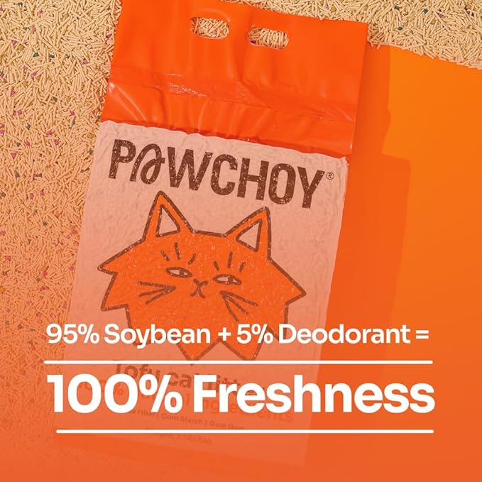 Tofu Cat Litter – Clumping, Flushable, Ultra Absorbent & Fast Drying | 100% Natural, Dust-Free, Low Tracking | Water-Soluble & Eco-Friendly (5.5 lbs x 2 Bag)-Mewly Pet