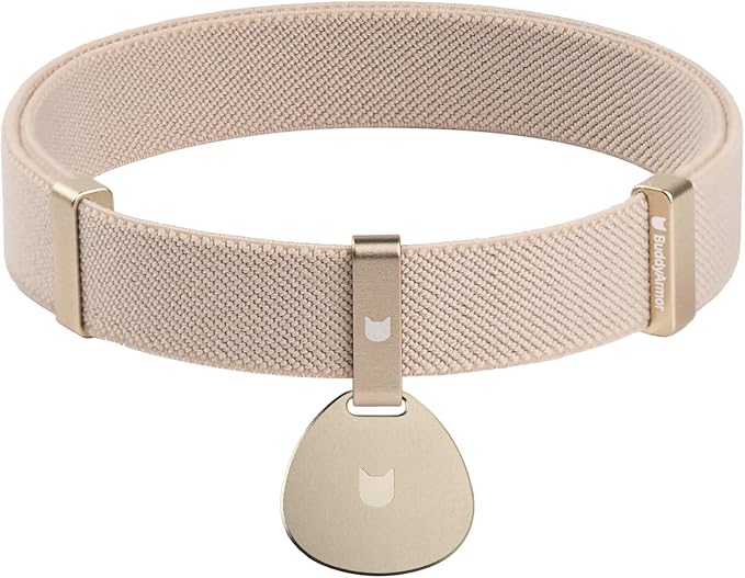 Safety Cat Collar and ID Tag Set - Elastic Quick Release Non Breakaway Personalized Anodized Aluminum Engraved Pet Name Tag, Lightweight for Kitten Small Large Cats-Mewly Pet