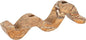 Bloomingville Marble Wave Double Taper Candle Holder, Brown Forest