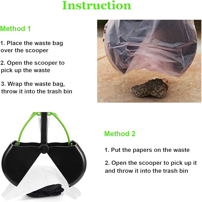 28" Large Pooper Scooper for Dogs, Heavy Duty Poop Scooper for Large Medium & Small Dog, Pet Dog Pooper Scooper for Grass & Gravel Pick Up-Mewly Pet
