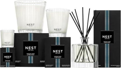 NEST New York Reed Diffuser Liquid Refill, Ocean Mist & Sea Salt - 5.9 fl oz - Fragrance for Up to 90 Days - Flame Free