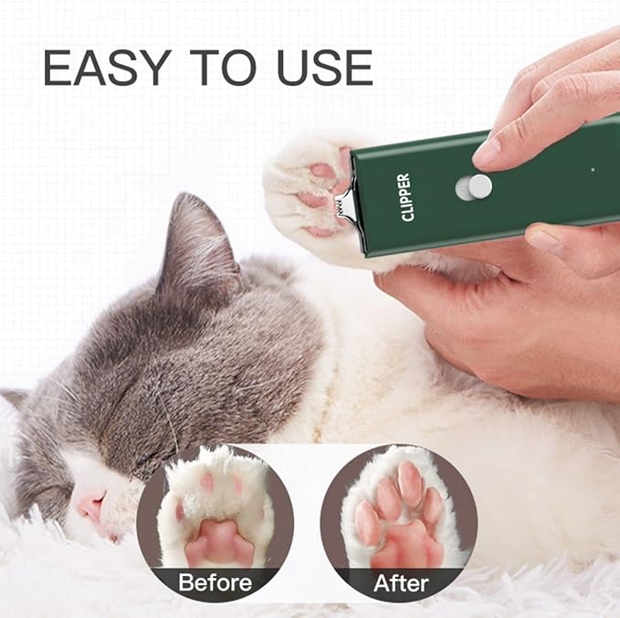 Dog Cat Home Hair Waterproof Clipper Portable Electric USB Rechargeable Pet Grooming Tools Low Noise Shaver Cordless Trimmer for Small and Large Pets-Mewly Pet