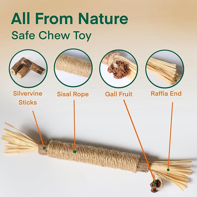 8.66 inches Silvervine Sticks Cat Toys, Natural Catnip Kittens Chew Toy for Teeth Cleaning,Big Catmint Blend Stick, Dental Kitty Chews for Indoor(5 Pack)-Mewly Pet