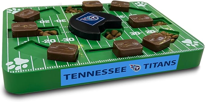 Pets First NFL Tennessee Titans Puzzle Toy - Interactive Dog Treat Puzzle-Mewly Pet