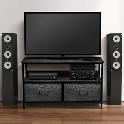 Sorbus TV Stand Dresser with 2 Drawers - Television Riser Chest with Storage - Bedroom, Living Room, Closet, & Dorm Furniture