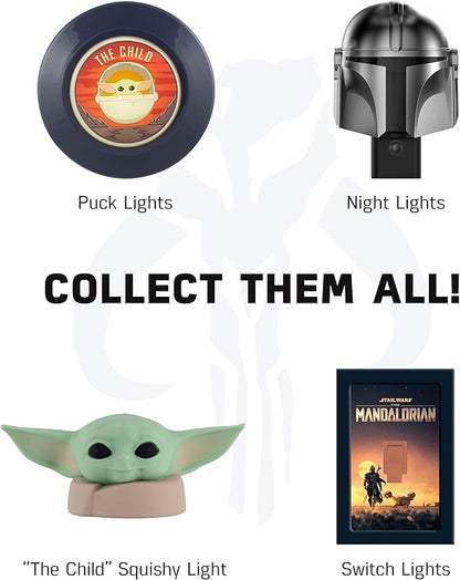 Projectables Mandalorian LED Night Light, Star Wars, Projector, Galaxy Light, Plug-in, Dusk to Dawn, Grogu, For Kids, Adults, Ideal for Bedroom, Playroom, Nursery, Bathroom, 53216