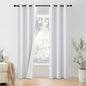 NICETOWN 100% Blackout Window Curtain Panels 90 inch Length for Living Room, Set of 2, Snow White, 42 inches Wide, Thermal Insulated Drapes