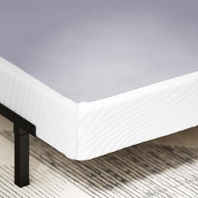 ZINUS Edgar 4 Inch Bamboo Box Spring, Mattress Foundation, Sturdy Bamboo Structure, Low Profile, Easy Assembly, King